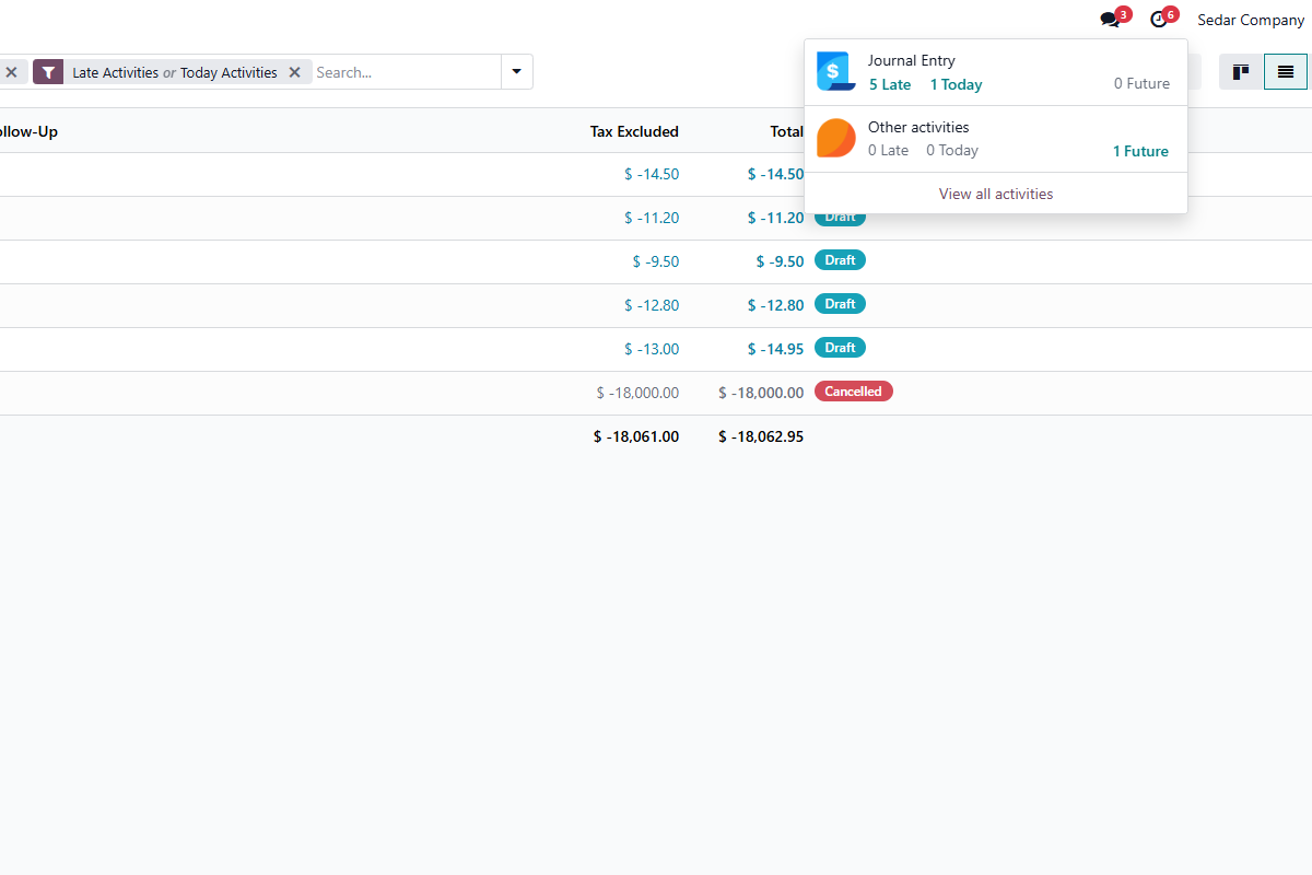 Notifications screenshot